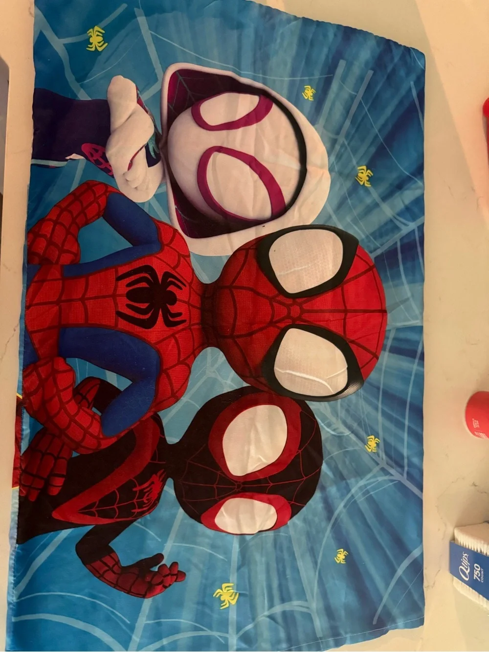 Marvel Toddlers' Spider-Man Blue Bedding Set